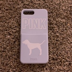 iPhone 8 Plus pink card holder phone case